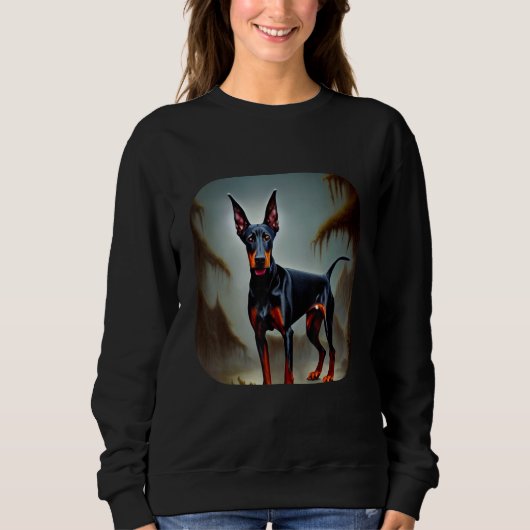 Doberman Dog 2 Sweatshirt (Vorderseite)