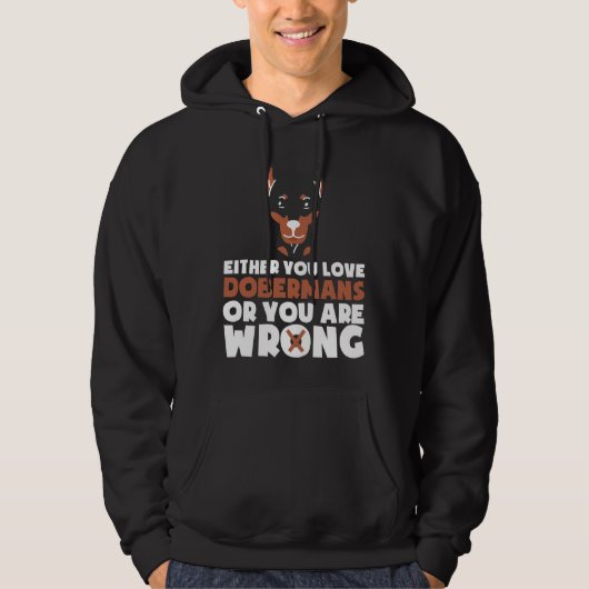 Doberman Dog 998 Hoodie (Vorderseite)