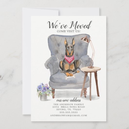 Doberman Dog | Ankündigung der Beförderung (Vorderseite)