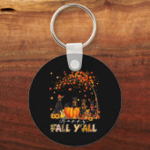 Doberman Dog Autumn Fall Pumpkin Truck Mappe Viele Schlüsselanhänger (Vorderseite)