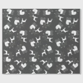 Doberman Dog Babydusche Welpe Dobermann Pinscher Geschenkpapier (Flach)