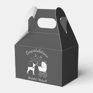 Doberman Dog Babydusche Welpe Dobermann Pinscher Geschenkschachtel