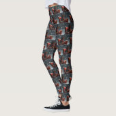 Doberman Dog Christmas Festive Leggings (Links)
