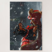 Doberman Dog Christmas Festive Puzzle (Vertikal)