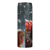 Doberman Dog Christmas Festive Thermosbecher (Rückseite)