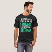 Doberman Dog Doberman True Friend T-Shirt (Vorne ganz)