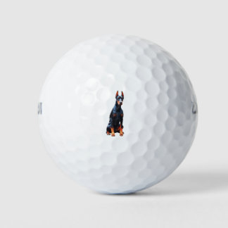 DOBERMAN DOG GOLFBALL