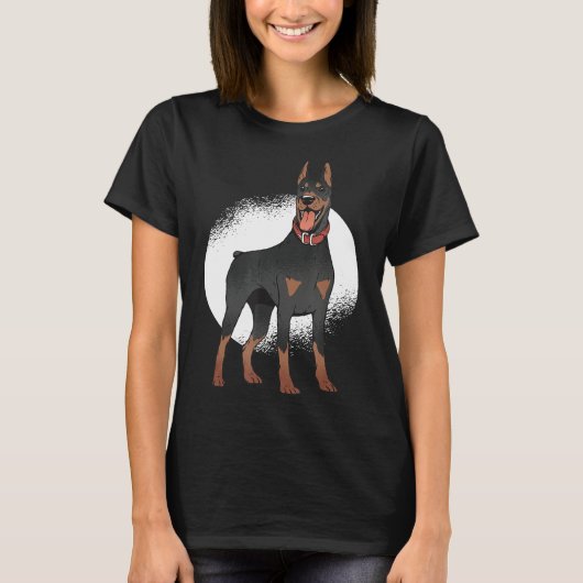 Doberman Dog Graphic T-Shirt (Vorderseite)