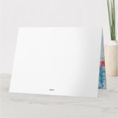 Doberman Dog in Christmas Delivery Truck Schnee Karte (Rückseite)