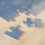 Doberman Dog in Sledge Lass es Schnee Weihnachten Puzzle (Seite)