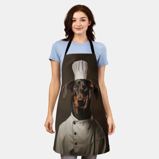 Doberman Dog Koch Schürze (Getragen)