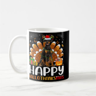 Doberman Dog Lover Halloween Weihnachtsglücklich H Kaffeetasse