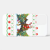 Doberman Dog Lover Xmas Ugly Christmas Case-Mate iPhone Hülle (Rückseite (Horizontal))