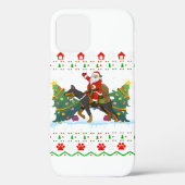 Doberman Dog Lover Xmas Ugly Christmas Case-Mate iPhone Hülle (Rückseite)