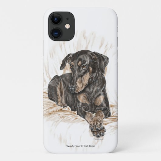 Doberman Dog Natural Oars Case-Mate iPhone Hülle (Rückseite)