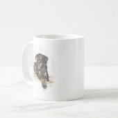 Doberman Dog Natural Oars Kaffeetasse (Vorderseite Links)