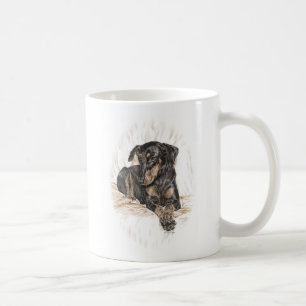 Doberman Dog Natural Oars Kaffeetasse