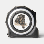 Doberman Dog Natural Oars Maßband (Vorderseite)