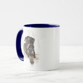 Doberman Dog Natural Oars Tasse (Vorderseite Links)