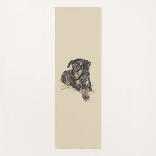 Doberman Dog Natural Oars Yogamatte