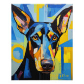 Doberman Dog Portrait 005 - Sable Gabriel Poster (Vorderseite)