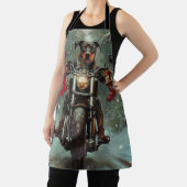 Doberman Dog Riding Motorrad Weihnachten Schürze (InSitu)