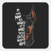 Doberman Dog Sprichwort Harmless Gift