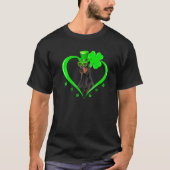 Doberman Dog St Patrick S Day Kleeblatt Kostüm T-Shirt (Vorderseite)