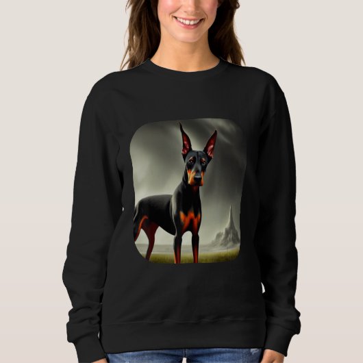 Doberman Dog Sweatshirt (Vorderseite)