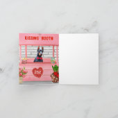 Doberman Dog Valentine's Day Kissing Booth Karte (Innenseite)