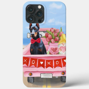 Doberman Dog Valentine's Day Lkw Herz Case-Mate iPhone Hülle