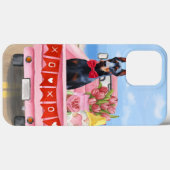 Doberman Dog Valentine's Day Lkw Herz Case-Mate iPhone Hülle (Rückseite (Horizontal))