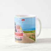 Doberman Dog Valentine's Day Lkw Herz Kaffeetasse (VorderseiteRechts)