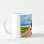 Doberman Dog Valentine's Day Lkw Herz Kaffeetasse (Links)