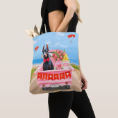 Doberman Dog Valentine's Day Lkw Herz Tasche (Von Nahem)