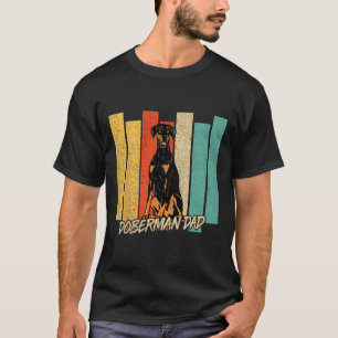Doberman Dog Vater Dog Owner Fett Vintag T-Shirt