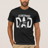 Doberman Dog Vater Puppy Vater T-Shirt (Vorderseite)