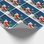 Doberman Dog Weihnachtsmann Geschenkpapier (Ecke)