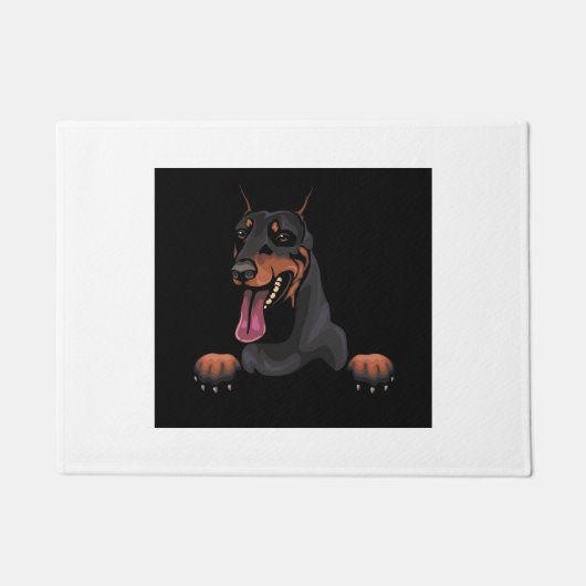 Doberman Door Mat Fußmatte (Vorderseite)