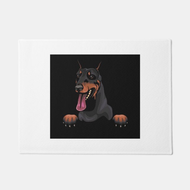 Doberman Door Mat Fußmatte (Vorderseite)