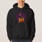 Doberman Drinking Beer For Mom Dad Dobie Hoodie (Vorderseite)