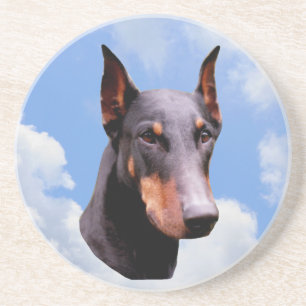 Doberman Face Dog Animal Untersetzer