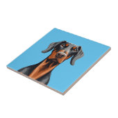 Doberman Fliese (Seite)