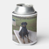 Doberman Flipper Dosenkühler (Kanne Vorderseite)
