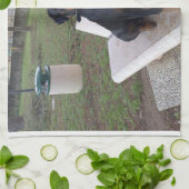 Doberman Flipper Geschirrtuch (Gefaltet)