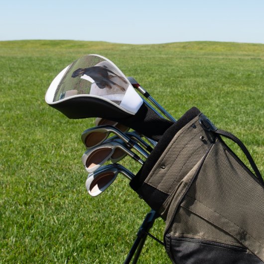 Doberman Flipper Golf Headcover (In SItu)