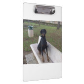 Doberman Flipper Klemmbrett (Rechts)