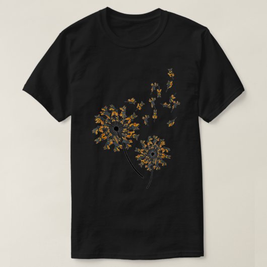 Doberman Flower Fly Dandelion Funny Dog Lover For  T-Shirt (Design vorne)