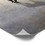 Doberman Foto Kunst - Spiegelbild eines ruhigen He Poster (Ecke)