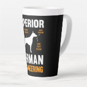Doberman-Geschenk| Obere deutsche Ingenieurtechnik Milchtasse (Rechte Ecke)